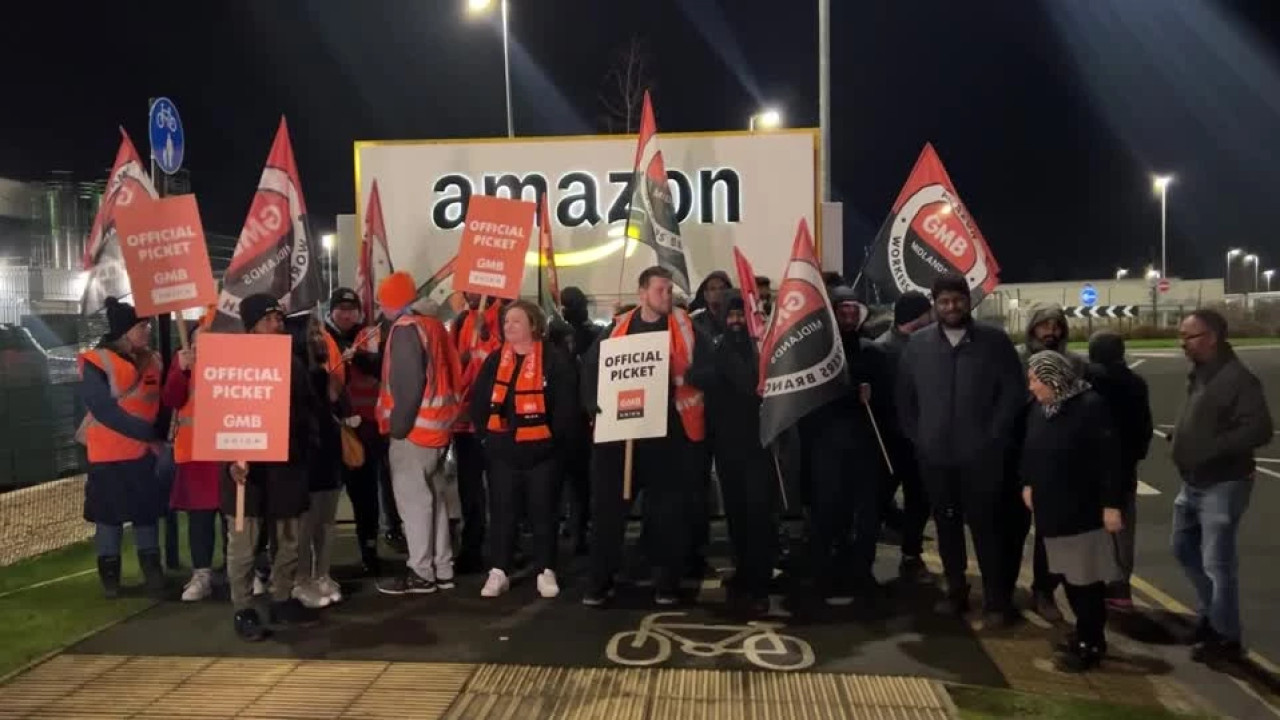 "შავ პარასკევს" Amazon-ის დიდი ბრიტანეთის საწყობის თანამშრომლები გაიფიცნენ