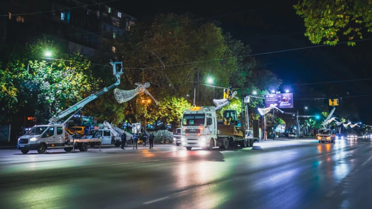 საახალწლო განათებების მონტაჟის გამო ქეთევან დედოფლის გამზირზე ღამის საათებში მოძრაობა შეიზღუდება