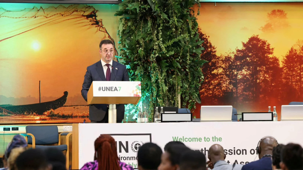 დავით სონღულაშვილი გაეროს გარემოსდაცვითი ასამბლეის მეშვიდე სესიაზე (UNEA-7) სიტყვით გამოვიდა