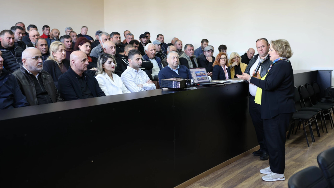 ტაშისკარის სარწყავი სისტემის მოდერნიზაცია-რეაბილიტაციის პროექტი ფერმერებს გააცნეს