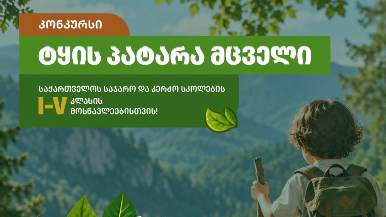 შემოქმედებითი კონკურსი "ტყის პატარა მცველი" იწყება
